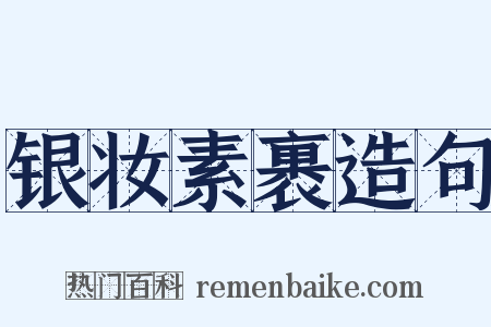 银妆素裹造句是什么意思的图片